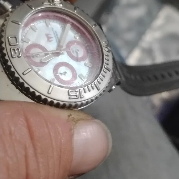 TechnoMarine Chronograph Divers Silver and Pink Watch - Picture 7 of 8